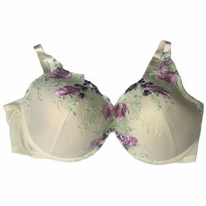 Serenada Plus Size Bra with Floral Design
